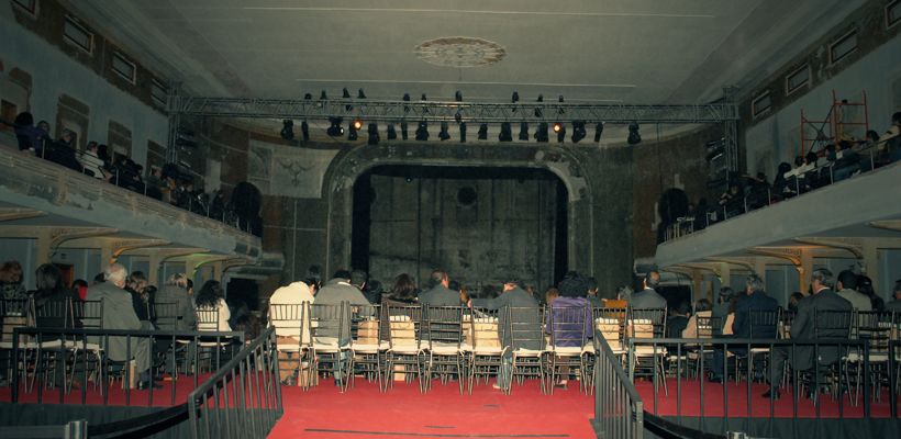 Preinauguración del Teatro en 2010